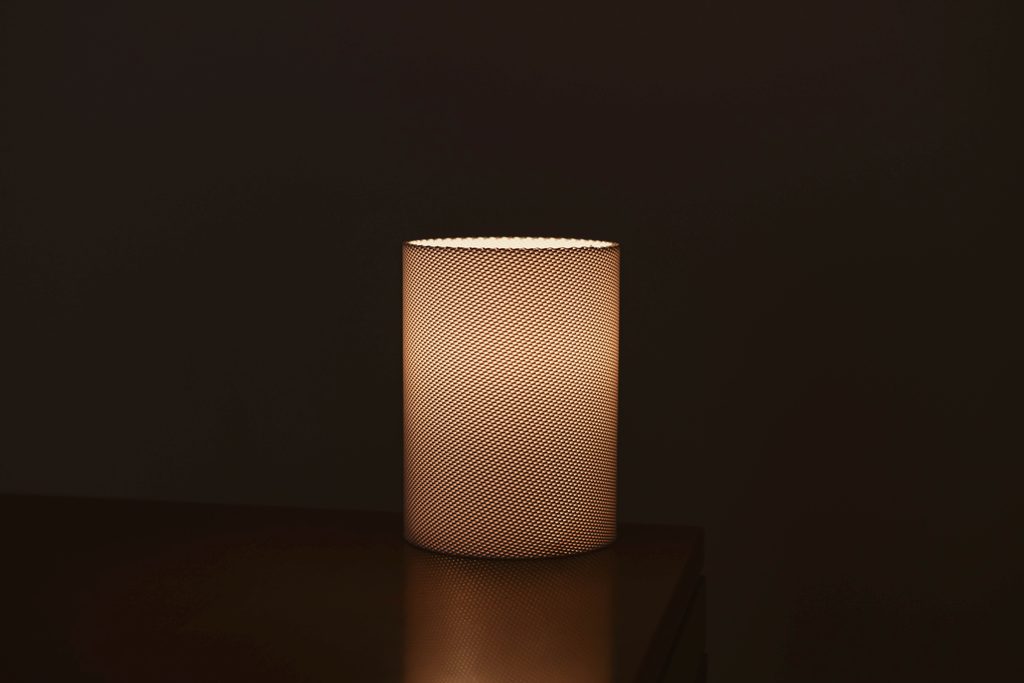 WOVEN LAMP white